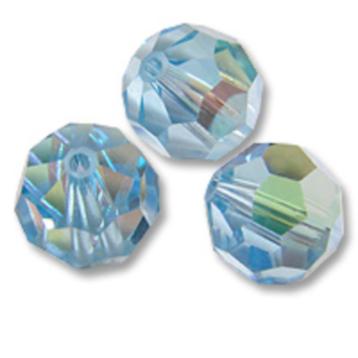 Swarovski 5000 Aquamarine AB 4mm Per Stuk € 0,35 beschikbaar voor biedingen