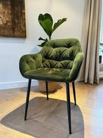Sohome Green Velvet stoelen 4st, Verzenden, Zo goed als nieuw, Overige kleuren, Eén