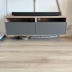 IKEA Besta zwevend tv meubel grijs met eiken, Ophalen, 150 tot 200 cm, Zo goed als nieuw, Minder dan 100 cm