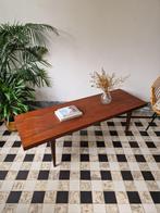 Vintage midcentury Deense XXL salontafel | coffeetable, Ophalen, Teakhout, 200 cm of meer, Zo goed als nieuw