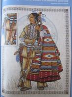 Groot borduur telpatroon van een Indiaanse krijger DMC codes, Ophalen of Verzenden, Nieuw, Handborduren, Patroon