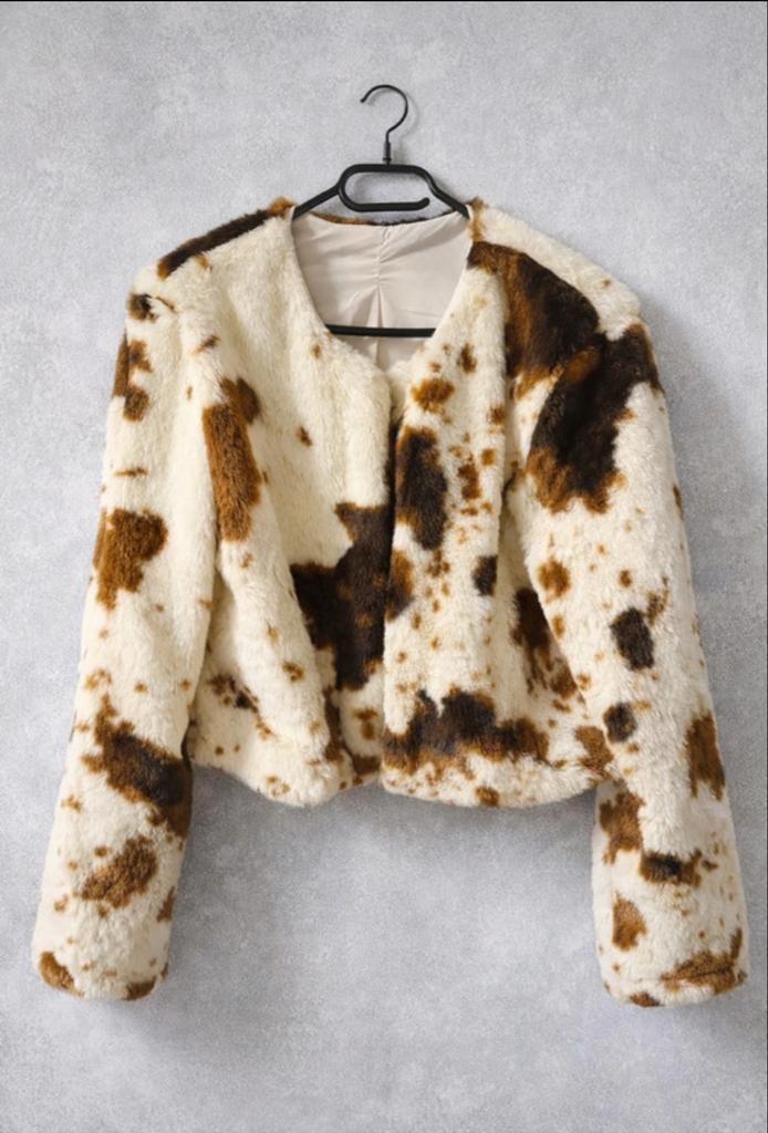 Nieuw Dames Jasje met dierenprint, Maat 38/40 (M), Bruin, Nieuw, Ophalen of Verzenden