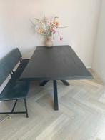 eettafel 200x100 cm acaciahout, Huis en Inrichting, Ophalen, 200 cm of meer, 50 tot 100 cm, Zo goed als nieuw
