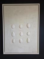 Origineel Werk Sandra Hapers "Ivory Grid 50x70 Japandi Stijl, Antiek en Kunst, Kunst | Schilderijen | Klassiek, Ophalen of Verzenden