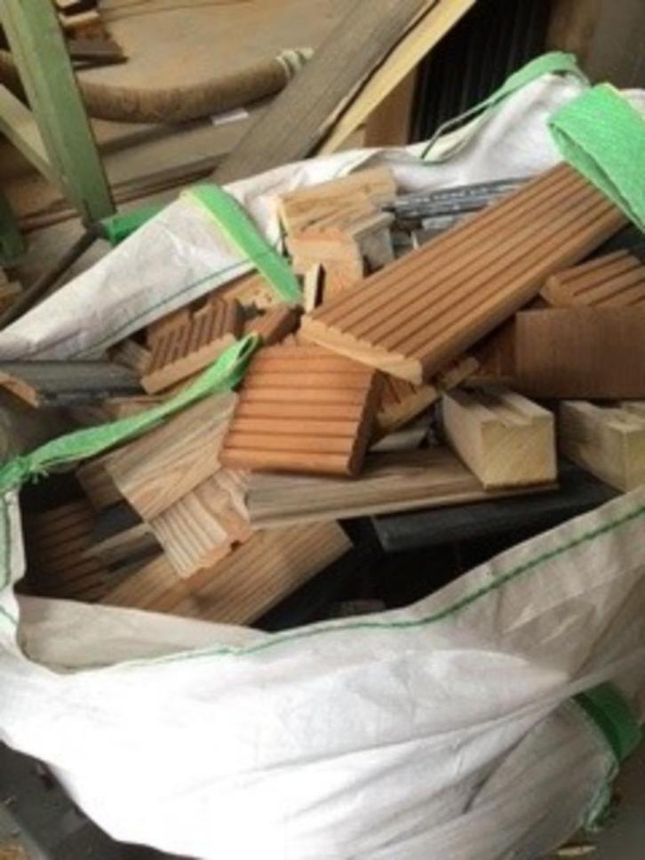 BigBag met divers hout, Tuin en Terras, Haardhout, Blokken, Overige houtsoorten, Minder dan 3 m³, Ophalen