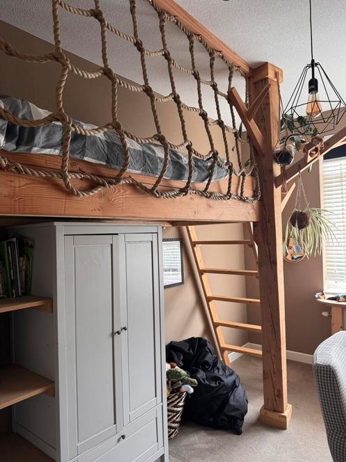 Super toffe hoogslaper, Huis en Inrichting, Slaapkamer | Stapelbedden en Hoogslapers, Zo goed als nieuw, Hoogslaper, 80 cm, 200 cm