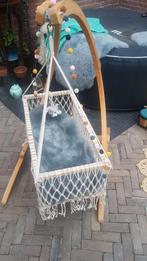 Te koop macrame hangwieg met standaard, Ophalen, Zo goed als nieuw, Met standaard