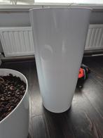 Witte Bloempot Musa - 25x52 cm, Kunststof, Rond, Tuin, Zo goed als nieuw