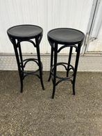 3 stuks houten Fameg bistro thonet krukken horeca mancave, Huis en Inrichting, Barkrukken, Ophalen, Met voetsteun, 60 tot 90 cm