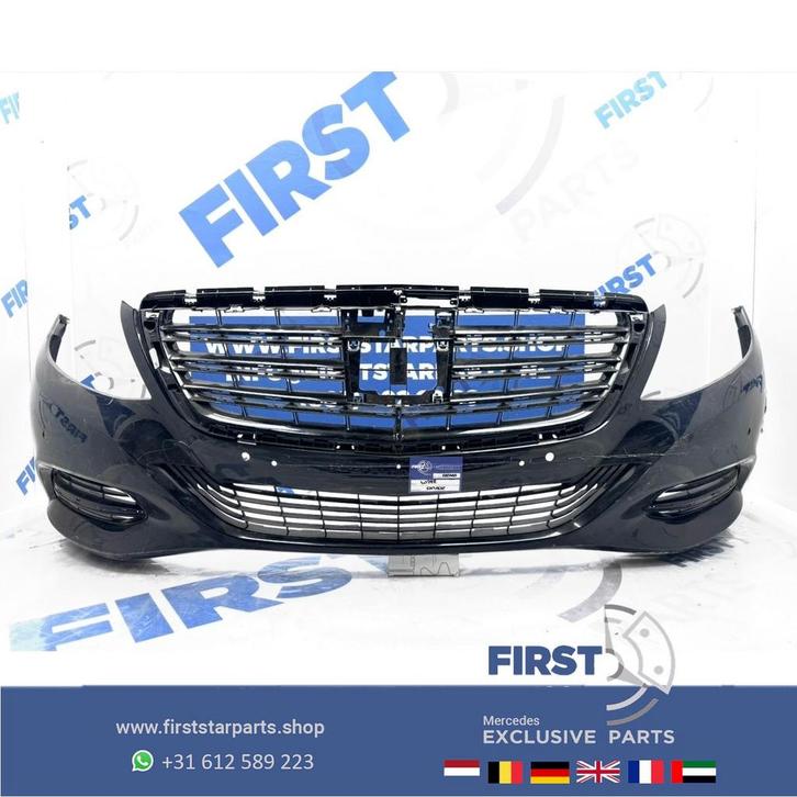 W222 BUMPER S KLASSE VOORBUMPER ZWART WIT GRIJS FACELIFT ori, Auto-onderdelen, Carrosserie en Plaatwerk, Bumper, Mercedes-Benz