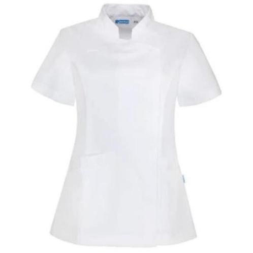 De Berkel Shirley zorgjas / werkjas, Kleding | Dames, Jasjes, Kostuums en Pakken, Zo goed als nieuw, Jasje, Maat 36 (S), Wit, Ophalen of Verzenden