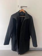 Charcoal Wool Overcoat (Wollen Jas) (52,L), Kleding | Heren, Ophalen of Verzenden, Zo goed als nieuw, Maat 52/54 (L), Grijs