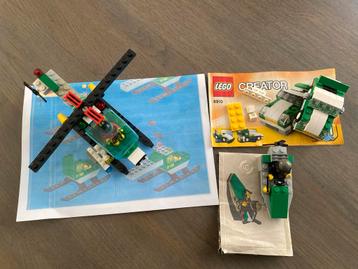 Kleine LEGO voertuigen met bouwtekening beschikbaar voor biedingen