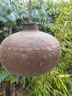 Metalen Hanglamp waterkuik india, Huis en Inrichting, Lampen | Hanglampen, Gebruikt, Vintage, Ophalen of Verzenden, Metaal