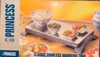 Princess draadloze warmhoudplaat, Ophalen of Verzenden, Gebruikt, 4 t/m 7 personen