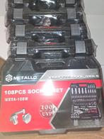 108 PCS SOCKET SET METALLO, Bcaimportslala@gmail.com, Nieuw, Ophalen of Verzenden, Mbrouwer
