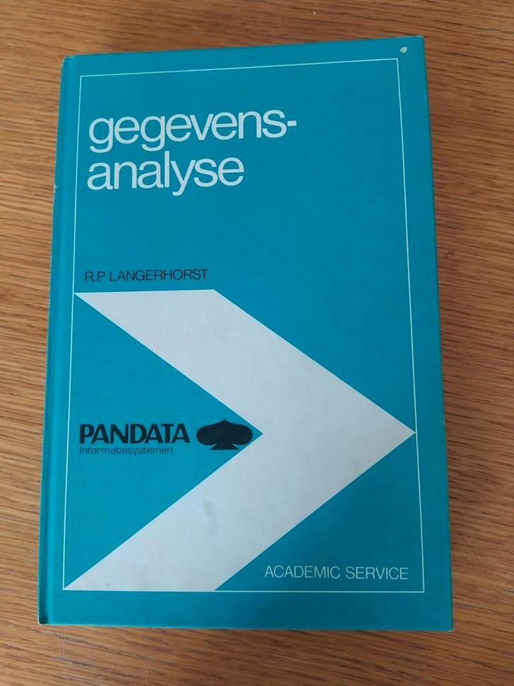 Gegevensanalyse - R.P. Langerhorst, Boeken, Studieboeken en Cursussen, Gelezen, HBO, Beta, Ophalen of Verzenden