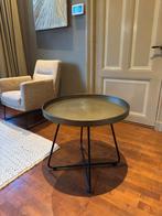 Goud/brons ronde salontafel - 64 cm diameter, Huis en Inrichting, Tafels | Salontafels, Ophalen, Gebruikt, 50 tot 100 cm, 50 tot 75 cm