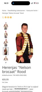 Luxe Carnaval Jas Heren - Nieuw!, Kleding | Heren, Ophalen, Carnaval, Nieuw, Overige maten