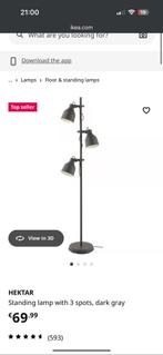 Ikea Hektar Standing Lamp, Huis en Inrichting, Lampen | Vloerlampen, Ophalen, Zo goed als nieuw, 150 tot 200 cm