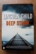 Spannende thriller van LINCOLN CHILD met titel "DEEP STORM"., Zo goed als nieuw, Nederland, Lee Child, Ophalen of Verzenden