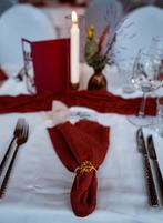 Servetten - donker oranje, Hobby en Vrije tijd, Ophalen of Verzenden, Zo goed als nieuw