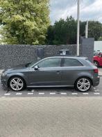 Audi S3 A3 2.0 Tfsi 221KW 3-D Quattr.s-tron 2014 Grijs, Origineel Nederlands, Te koop, Zilver of Grijs, 5 stoelen