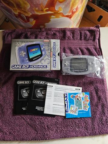 Gameboy advance Transparant Blue CIB