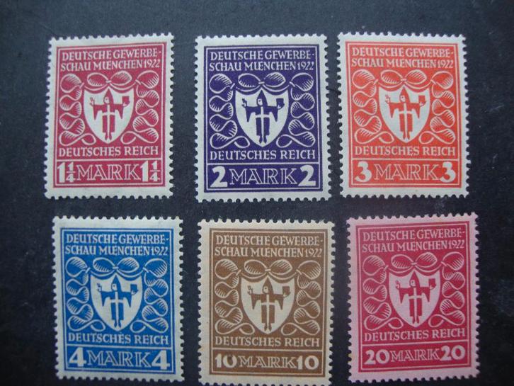 Duitse Rijk serie 199-204 Postfris., Postzegels en Munten, Postzegels | Europa | Duitsland, Postfris, Overige periodes, Ophalen of Verzenden