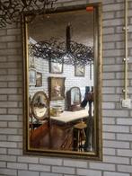 Facetgeslepen Spiegel met Gouden Lijst, Antiek en Kunst, Ophalen, Rechthoekig, 50 tot 100 cm, 100 tot 150 cm