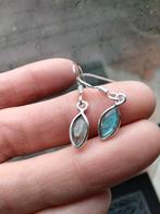 labradoriet oorbellen, Sieraden, Tassen en Uiterlijk, Oorbellen, Hangers, Nieuw, Zilver, Verzenden