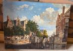 Abtiek schilderij Martelaarsgracht Amsterdam W.H. Aberson, Ophalen of Verzenden