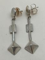 Lange zilveren oorhangers, Ophalen of Verzenden, Zo goed als nieuw, Zilver