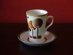 Soc.Ceramique art deco beker met schotel, Antiek en Kunst, Antiek | Servies los, Ophalen of Verzenden