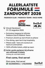 ALLERLAATSTE F1 ZANDVOORT 2026 **GRATIS**Parkeren ️, Tickets en Kaartjes, Drie personen of meer