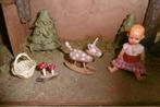 oud houten Duits hertje poppenhuis speelgoed hert miniatuur, Poppenhuis, Ophalen of Verzenden