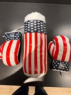 Boksset voor kinderen - Boksbal & Handschoenen, Sport en Fitness, Ophalen of Verzenden, Zo goed als nieuw, Boksbal