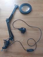 Loeplamp met Klemvoet - Verstelbaar, Hobby en Vrije tijd, Vergrootglazen, Loepen en Loeplampen, Ophalen, Zo goed als nieuw, Loeplamp