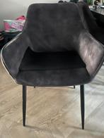 6x eetkamer stoelen antraciet, Ophalen, Zo goed als nieuw, Vijf, Zes of meer stoelen, Stof