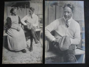 2x fotokaart ballingschap Kronprinz Wilhelm Wieringen c 1919 beschikbaar voor biedingen