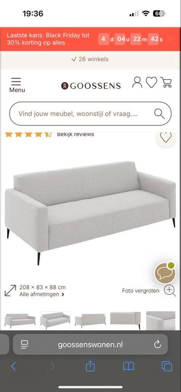 Gratis Goossens Bank + Blauwe Hoes