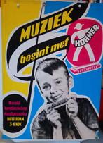 Originele Poster voor Hohner Mondharmonica's, Verzamelen, Posters, Verzenden, A1 t/m A3, Reclame, Rechthoekig Staand