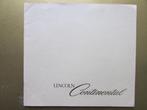 1978 LINCOLN CONTINENTAL prestige brochure, Engels, Boeken, Auto's | Folders en Tijdschriften, Overige merken, Ophalen of Verzenden