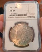 1900 Morgan Dollar MS64, Ophalen of Verzenden, Noord-Amerika, Losse munt, Zilver