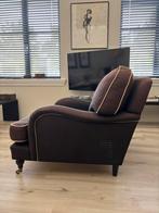 Engelse fauteuil Hertford met hocker, Huis en Inrichting, Fauteuils, Ophalen, Gebruikt