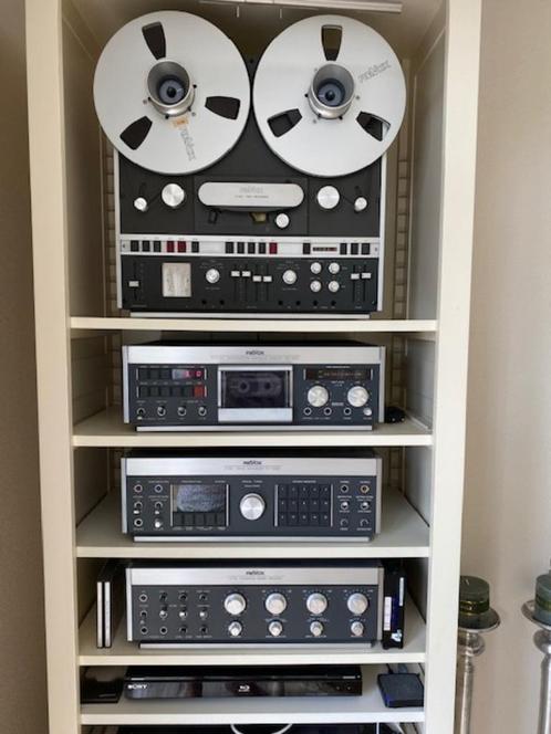 revox set, Audio, Tv en Foto, Bandrecorders, Bandrecorder, Met stofkap, Met banden, Ophalen