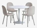 Ronde eettafel Jysk - Ringsted 100 cm, Huis en Inrichting, Tafels | Eettafels, Ophalen, Zo goed als nieuw, Rond, 100 tot 150 cm