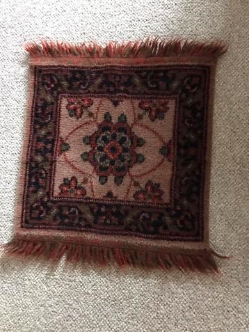 Mooie VINTAGE wollen handgeknoopt PERZISCH tapijt/tafelkleed beschikbaar voor biedingen