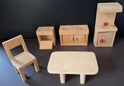 KEUKEN - poppenhuis meubelen - hout, Kinderen en Baby's, Speelgoed | Poppenhuizen, Gebruikt, Toebehoren, Ophalen of Verzenden
