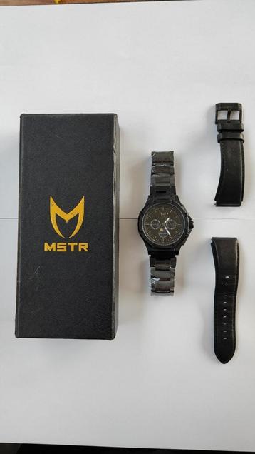 Volledig zwarte MSTR horloge MOONPHASE limited edition  beschikbaar voor biedingen